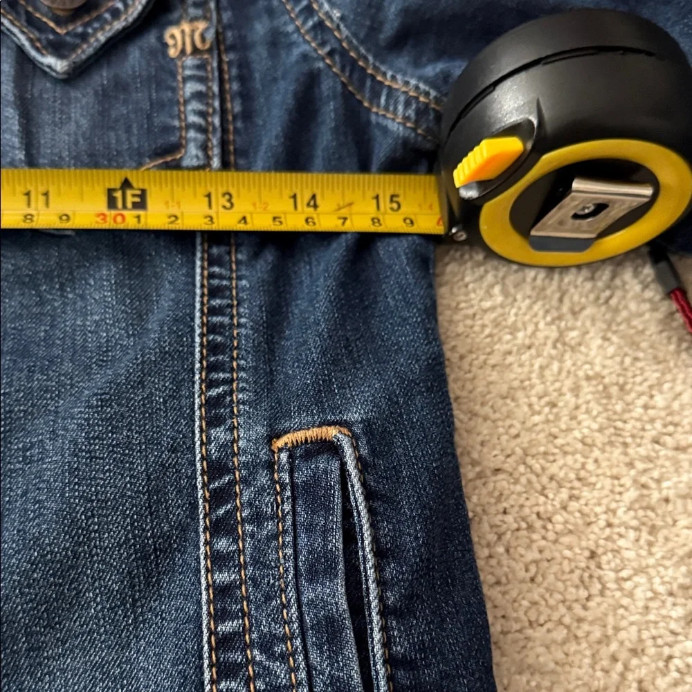 Miss Me Dark Blue Denim Jacket - Picture 2 of 6